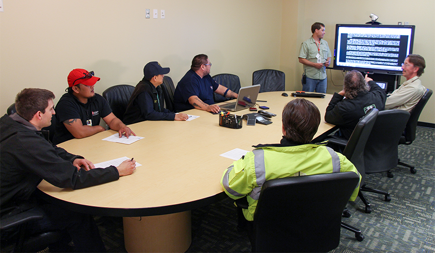 conference room at Deadhorse Aviation Center