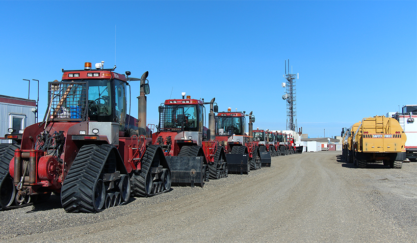 staging and storage yard at Deadhorse Aviation Center