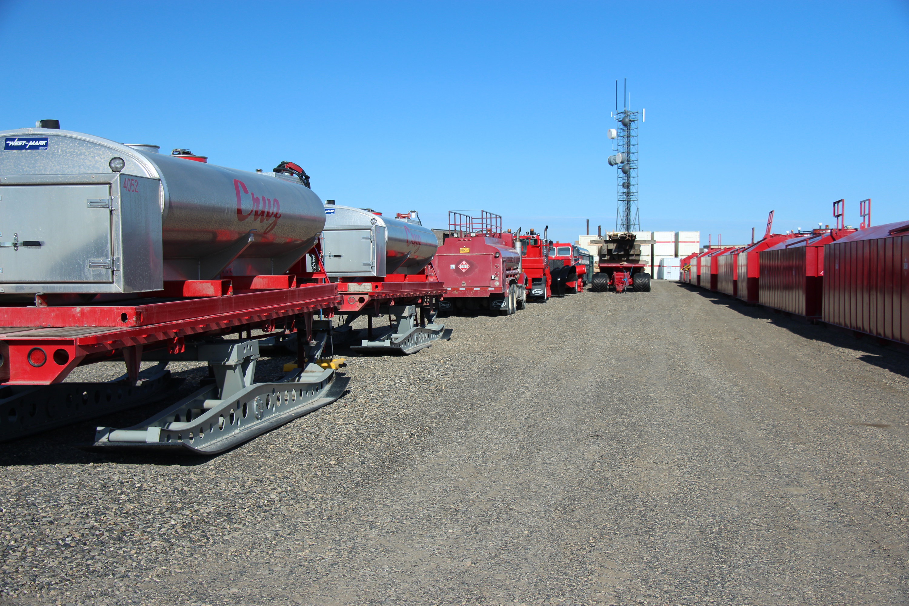 staging and storage yard at Deadhorse Aviation Center